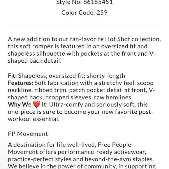 Free people Hot shot romper tee new without tags - Picture 9 of 10